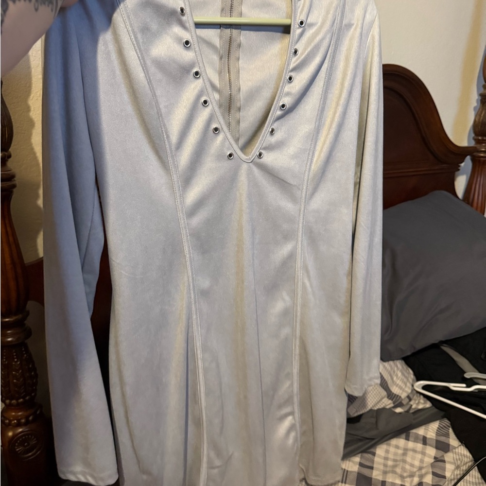 CBR Silver Long Sleeve Dress